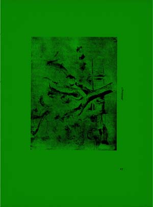 Manfred Holtfrerich, Grünes Bild (Cézanne, Baum), 2021, Geschenk einer Bremer Galerie Kunsthalle Bremen – Der Kunstverein in Bremen, © Manfred Holtfrerich