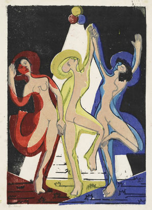 Ernst Ludwig Kirchner, Farbentanz, 1933, Privatsammlung, Kunsthalle Bremen – Der Kunstverein in Bremen