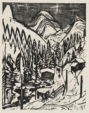 Ernst Ludwig Kirchner, Sertigstraße im Winter, 1924, Privatsammlung, Kunsthalle Bremen – Der Kunstverein in Bremen